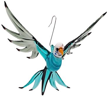 Hängevogel, Wellensittich (türkis-grau)